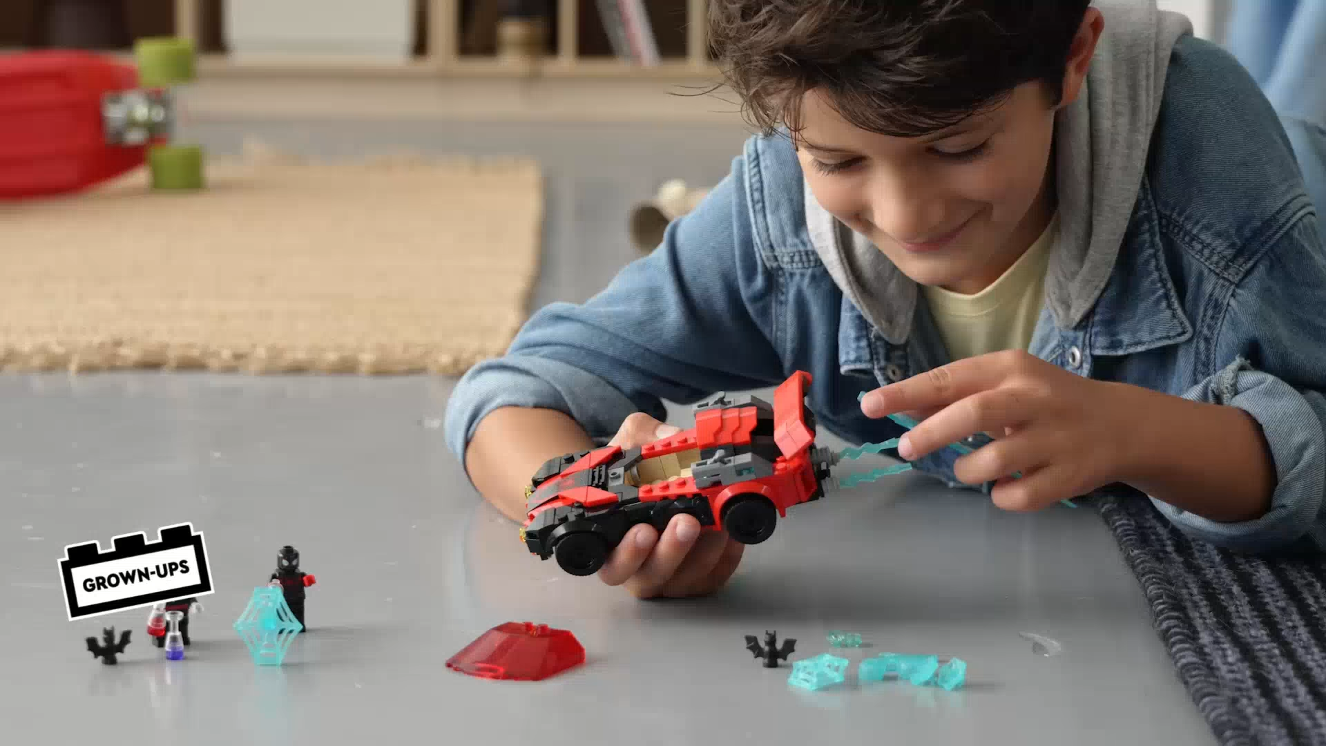 LEGO Super Heroes Marvel 76244 Miles Morales vs. Morbius Building Toy Set  (220 Pieces)