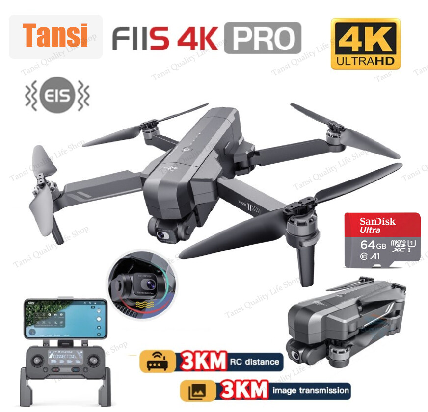 3KM Tramsmission SJRC F11S 4K Pro/F11 4K PRO Drone 5G GPS Camera EIS 2-axis Anti-Shake Gimbal FPV Brushless Quadcopter Professional F11 RC Quadcopter